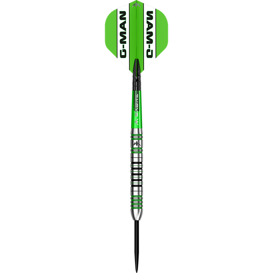 Mission Graham Hall Black Green Steel Darts - 22g