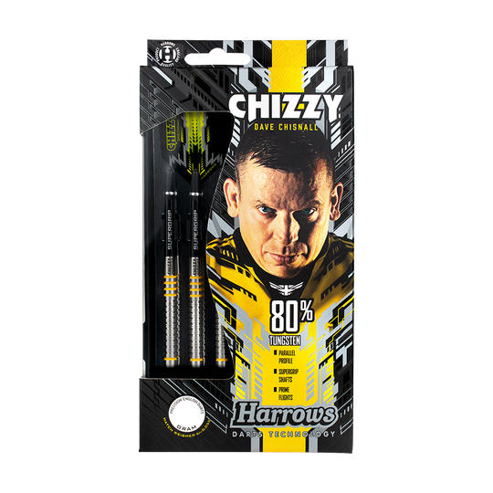 Harrows Dave Chisnall Chizzy 80% steel darts