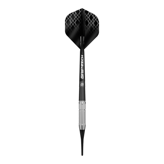 Das Bild zeigt die GOAT Reload Softdarts - 20g. Diese Softdarts sind für den professionellen Dartsport konzipiert.