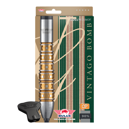 Bulls NL Vintage Bomb Convertible Points Steel Darts Zu sehen sind die Bulls NL Vintago Bomb Convertible Point Steeldarts. Sie bieten flexible Einsatzmöglichkeiten beim Dartsport.