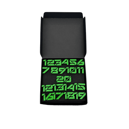 McDart Dartboard Number Rings / Number Ring Cyber Das Bild zeigt ein Objekt mit dem Dateinamen 'Cyber Grn Box'. Das Objekt ist eine grüne Box.