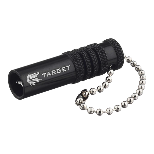 Target Extractor Tool Shaft Residue Remover - Black Abgebildet ist das Target Extractor Tool Shaftrestentferner in Schwarz. Es handelt sich um ein Werkzeug zum Entfernen von Dart Shafts.