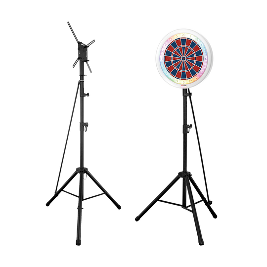 GranBoard 132 Electronic Dartboard with Hybrid Pro Dartboard Stand Auf dem Foto sieht man das GranBoard 132 Elektronisches Dartboard mit Hybrid Pro Dartboardständer. Diese Kombination eignet sich ideal für Dartspieler zu Hause.