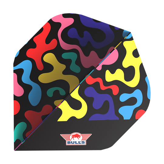 Bulls NL Player Ricky Evans No2 Standard Flights Das Bild zeigt Bulls NL Player Ricky Evans No2 Standard Flights. Mehrere Flights für Darts sind präsentiert.