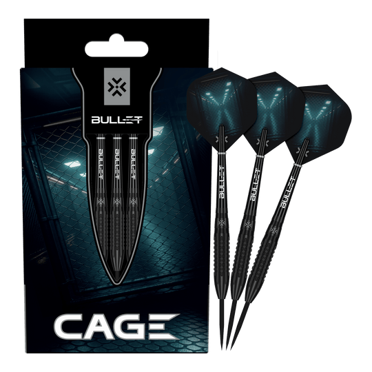 Bullet Cage steel darts Abgebildet sind die Bullet Cage Steeldarts. Das Produkt eignet sich ideal für Dartspieler.