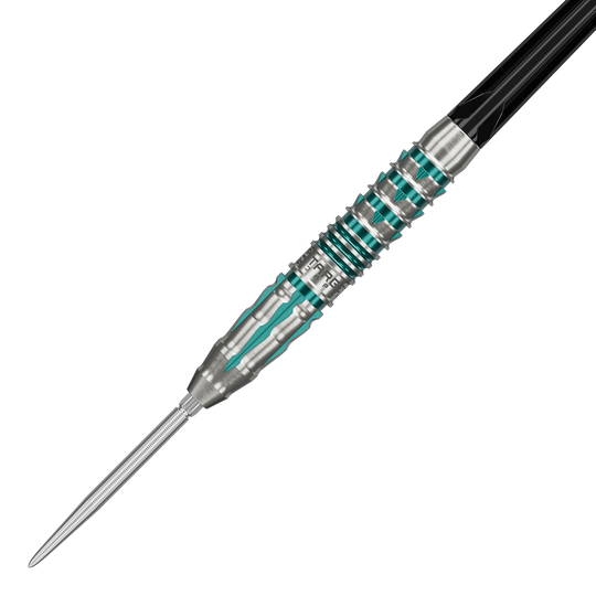 Target Japan Black Marque Pierce Swiss Point Steel Darts Das Bild zeigt die Target Japan Black Marque Pierce Swiss Point Steeldarts. Die Darts sind modern gestaltet und eignen sich für das Steeldartspiel.