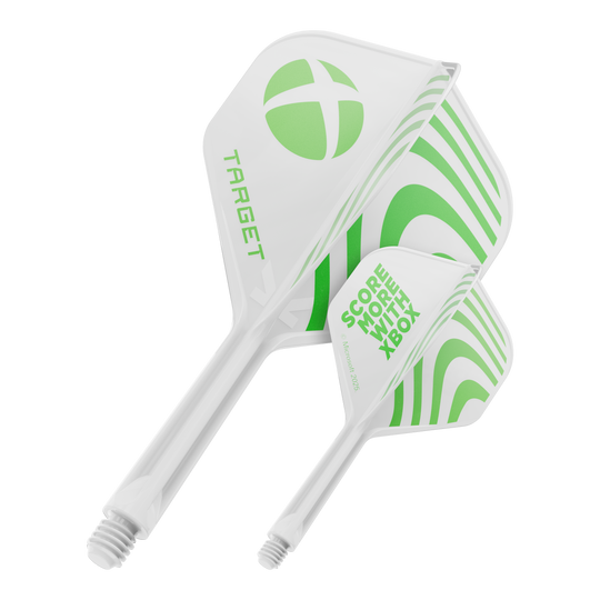 Ein Produktbild mit dem Dateinamen 410611_Target_Xbox_KFlex_No2_Standard_Flights_26mm_1. Das Bild zeigt vermutlich ein Dartzubehör.