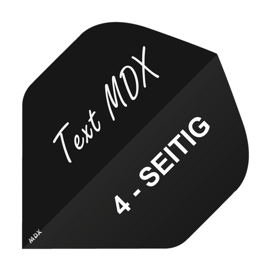 10 set of printed flights 4-sided - desired text - MDX