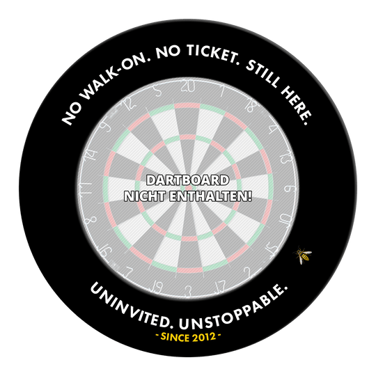 Abgebildet ist das McDart Arena Wespe Dartboard Surround. Dieses Produkt dient als Umrandung für ein Dartboard.