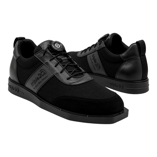 Triple20 Dart Shoes Textile with Twist Closure - Black