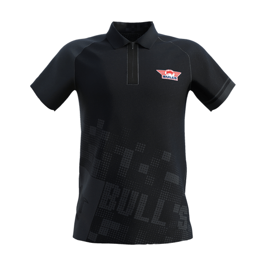 Bulls NL Plain Black Dart polo shirt