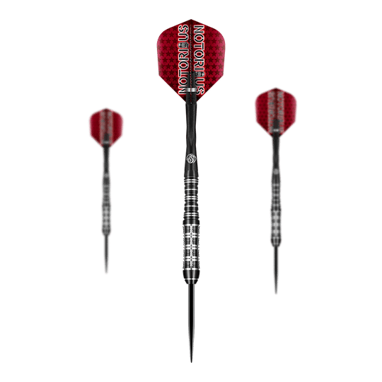 Shot Pro Series Jason Watt Notorious BDG Steel Darts - 24g