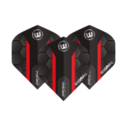 Winmau Prism Alpha Red Standard Flights