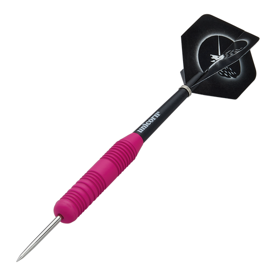 Unicorn Core Plus Rubberized Pink Steel Darts