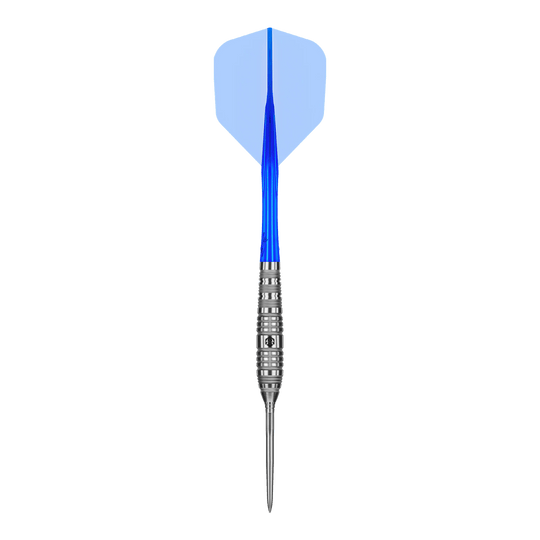 Caliburn Rix EZ-EVO R3 steel darts Das Bild zeigt die Caliburn Rix EZ-EVO R3 Steeldarts. Der Artikel ist für das Dartspiel gedacht und präsentiert sich in hochwertigem Design.