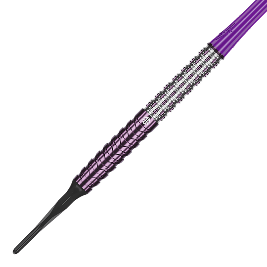 Das Bild zeigt die Caliburn Awakening E.T. Softdarts - 20,5g. Die Darts liegen prominent vor weißem Hintergrund.