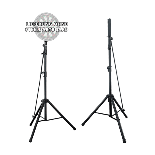 GranBoard 132 Electronic Dartboard with Hybrid Pro Dartboard Stand Das Bild zeigt das GranBoard 132 Elektronisches Dartboard und den Hybrid Pro Dartboardständer als Komplettset. Beide Produkte überzeugen durch ihre hochwertige Verarbeitung.