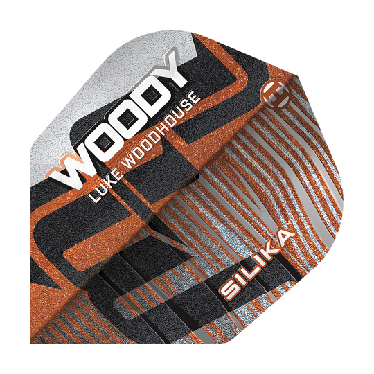 Harrows Silica Luke Woodhouse Series 3 No6 Flights Auf dem Bild ist der Harrows Silika Luke Woodhouse Series 3 No6 Flights Dart Flight zu sehen. Das Produkt wird für den Dartsport verwendet.