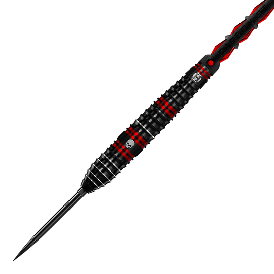 Harrows Ryan Searle 90% Steeldarts Quick Point Steeldarts Das Bild zeigt einen Harrows Ryan Searle 90% Steeldarts Quick Point Steeldart. Dieses Modell ist bekannt für seine hohe Präzision.
