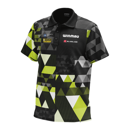 Winmau Michael Van Gerwen fan edition polo shirt Poloshirt der Winmau Michael Van Gerwen Fan-Edition. Dieses Shirt ist für Fans von Michael Van Gerwen gestaltet.
