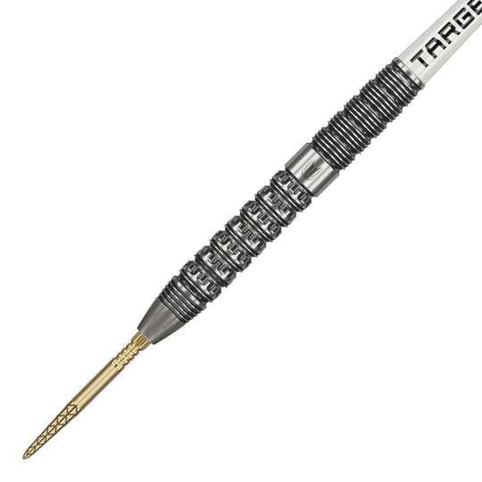 Gezeigt werden die Target Redux 01 Swiss Point Steeldarts. Diese Darts sind bekannt für ihre innovative Technologie.