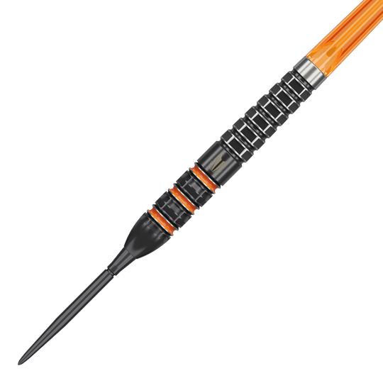 Abgebildet sind die Target Raymond Van Barneveld 95K Swiss Points Steeldarts. Die Darts bestechen durch ihre hochwertige Verarbeitung.