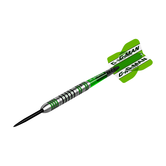 Mission Graham Hall Black Green Steel Darts - 22g