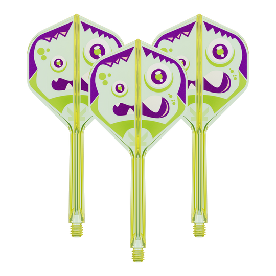 Target Japan K-Flex Xeno No2 Standard Flights Das Bild zeigt ein Set von Target Japan K-Flex Xeno No2 Standard Flights, 33 mm. Dieses Set wird im Dartsport verwendet.