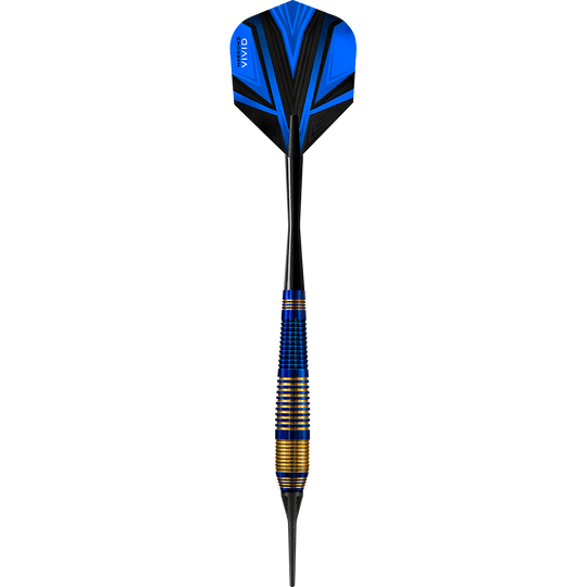 Harrows Vivid Brass Blue Softdarts - 18g