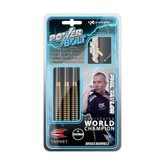 Target Phil Taylor Power Bolt Steel Darts - 24g