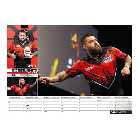 Darts Kalender 2026 Der Darts Kalender 2026 ist auf diesem Bild zu sehen. Es zeigt eine Vorschau des Kalenders für Dart-Fans.