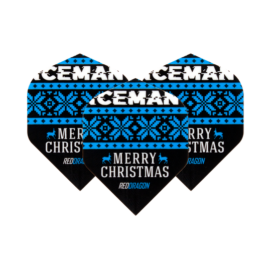 Red Dragon Gerwyn Price Iceman Merry Christmas Logo Flights