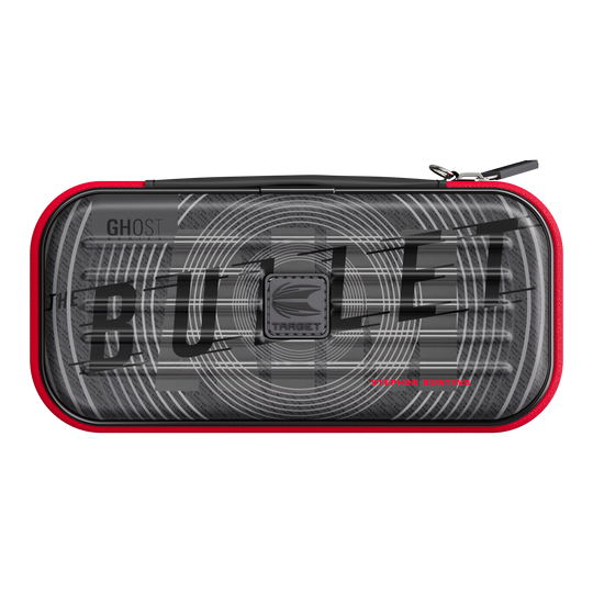 Takoma Ghost Series Stephen Bunting dart case Das Foto zeigt das Takoma Ghost Series Stephen Bunting Dartcase. Es ist ein robustes Dartcase für Darts-Zubehör.