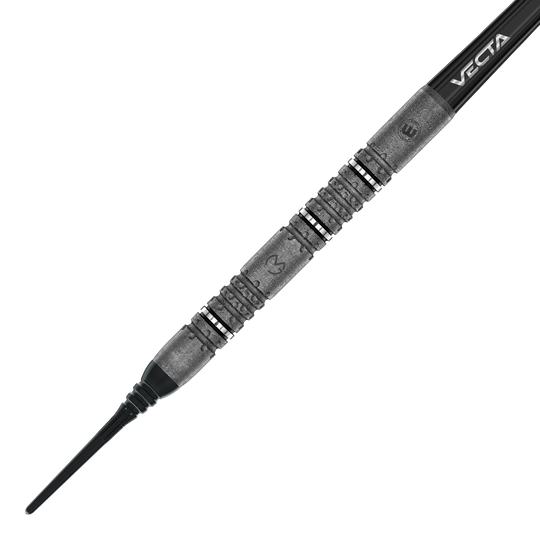 Hier sind die Winmau Michael Van Gerwen Signature Edition Softdarts - 20g zu sehen. Das Design ist auf die Wünsche des Profispielers Michael Van Gerwen abgestimmt.
