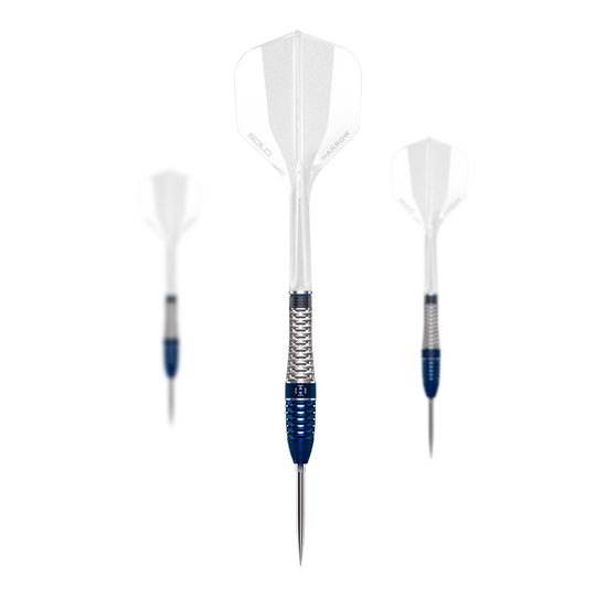 Harrows GEO Bomb Quick Point Steel Darts Auf dem Bild sind Harrows GEO Bomb Quick Point Steeldarts zu sehen. Sie stehen für Präzision und Qualität im Dartsport.