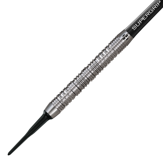 Das Bild zeigt die Harrows Impact Softdarts. Die Darts werden aus einer anderen Perspektive dargestellt.