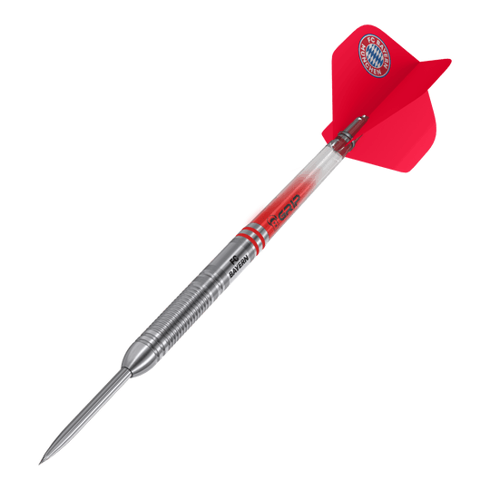 Bulls FC Bayern Munich Tungsten Steel Darts Abgebildet sind die Bulls FC Bayern München Tungsten Steeldarts. Die Darts sind besonders für Fans des FC Bayern gestaltet.