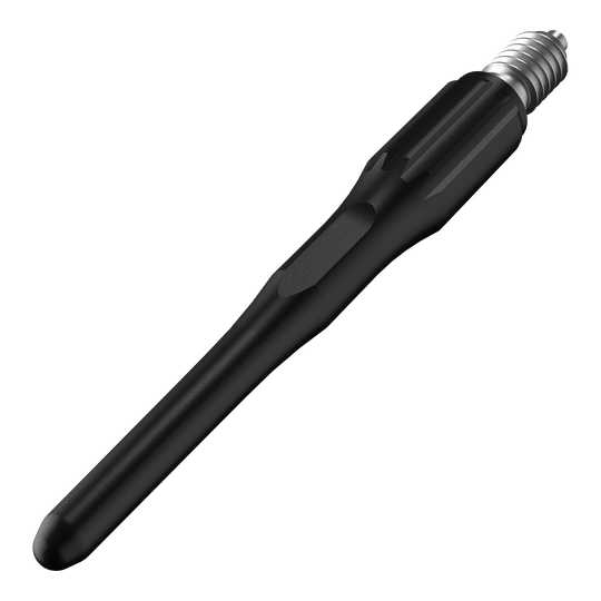 Zu sehen sind Bulls NL Convertible Point Softdartspitzen - 15er Pack - Schwarz. Mehrere Ersatzspitzen sind enthalten.