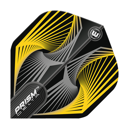 Winmau Prism Delta Spiral YellowGrey Standard Flights