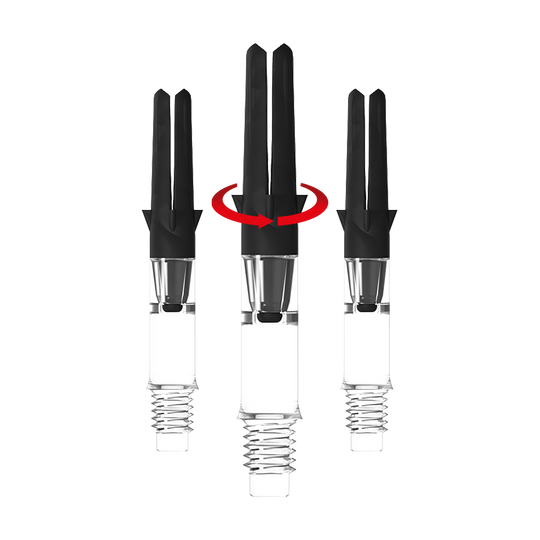 L-L-Style-Shaft Carbon Silent Straight - Clear Das Bild zeigt das Produkt L-Style L-Shaft Carbon Silent Straight Clear OhneKappen 32mm 1Set Symbol. Vermutlich handelt es sich um einen Dart-Schaft.