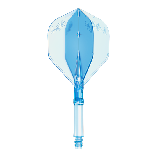 L-Style L-Sytem Flights - Clear Blue Abgebildet sind L-Style L-System Flights in klarer blauer Farbe, Größe Medium. Diese Flights dienen als Ersatzteile für Dartpfeile.