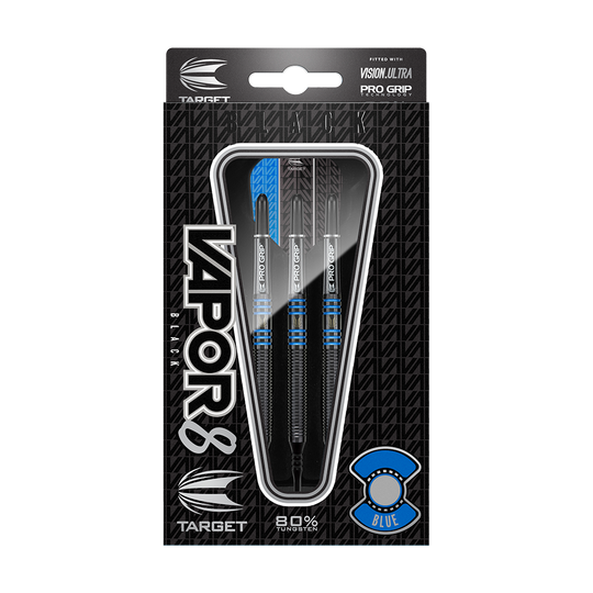 Target Vapor8 Black Blue Soft Darts