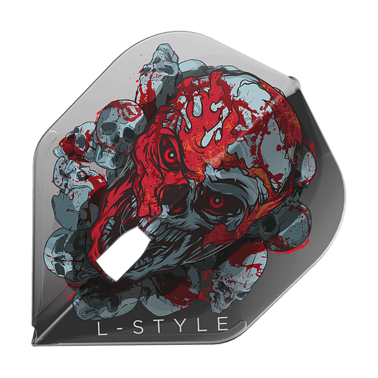 L-Style Ryan Searle Signature V4 Clear Black L1PRO Flights aus einer anderen Perspektive. Das Set ist besonders stabil und hochwertig.