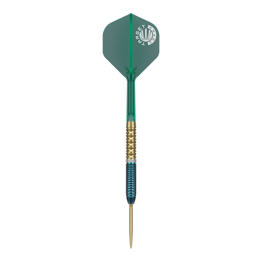 Die Target Japan Prime Series Zenith GEN 2.5 Swiss Point Steeldarts sind darauf zu sehen. Sie bieten Präzision und Qualität für Dartsportler.