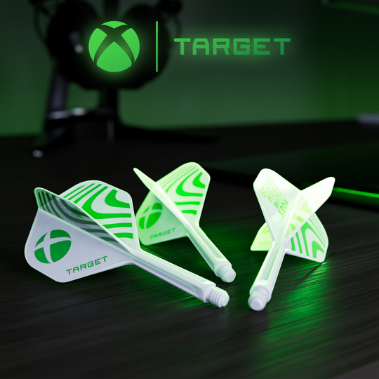 Target Xbox K-Flex No2 Standard Flights - White Zu sehen sind die Target Xbox K-Flex No2 Standard Flights - Weiß. Diese Flights sind weiß und bieten Standard-Form für Darts.