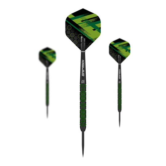 GOAT Kick-Off Steel Darts Zu sehen ist ein Set der GOAT Kick-Off Steeldarts. Es besteht aus mehreren Darts und bietet optimale Spielergebnisse.