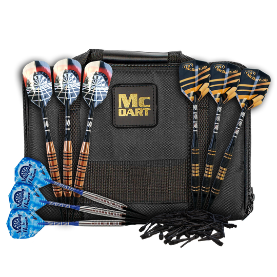 McDart Master bag with 9 soft darts and accessories