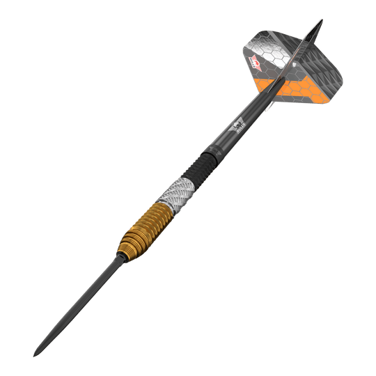 Bulls NL Dirk Van Duijvenbode 95% Convertible Points Steeldarts Hier sieht man die Bulls NL Dirk Van Duijvenbode 95% Convertible Points Steeldarts. Es handelt sich um qualitativ hochwertige Steeldarts.