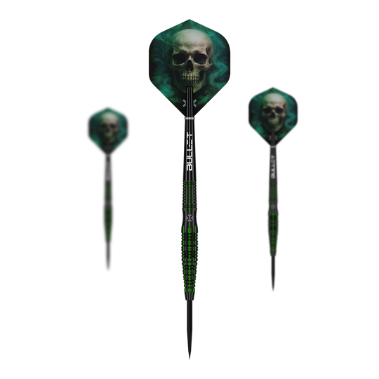 Bullet Poison steel darts Abgebildet ist das Produkt Bullet Poison Steeldarts. Die Steeldarts sind für das Dartspiel geeignet.