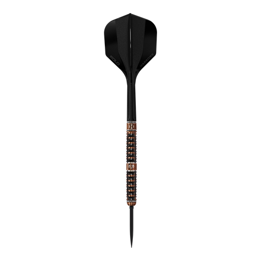 Harrows Tungsten Trinity Quick Point Steel Darts Das Bild zeigt die Harrows Wolfram Trinity Quick Point Steeldarts aus einer anderen Perspektive. Diese Darts sind bekannt für ihre hohe Qualität.